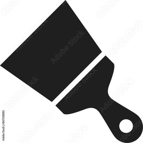 Putty knife vector icon