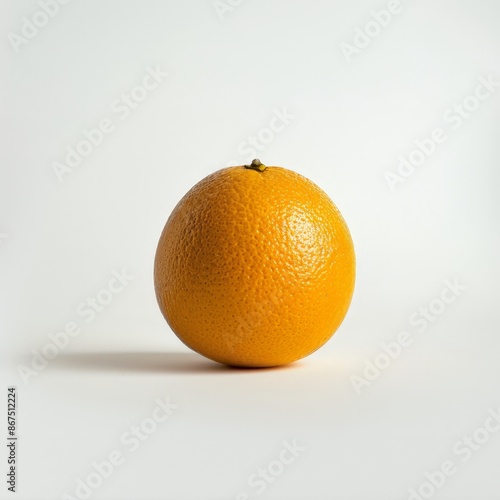 Vibrant Orange with Texture, Close-up Shot on White Background