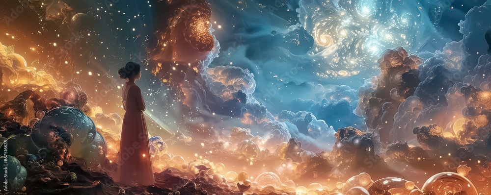 people and dreams concept. people, each surrounded by an individual dreamscape that reflects their aspirations. people and dreams concept. people, each surrounded by an individual dreamscape that reflects their aspirations.