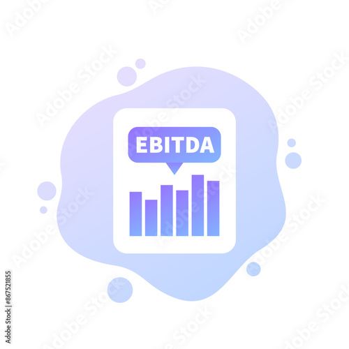 EBITDA, Earnings before interest, taxes, depreciation and amortization vector design