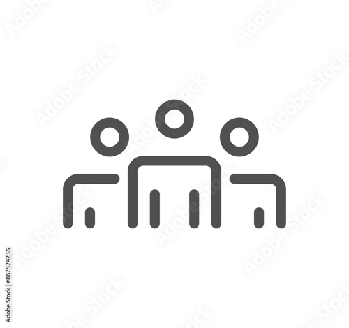 Credit rating related icon outline and linear vector.	
