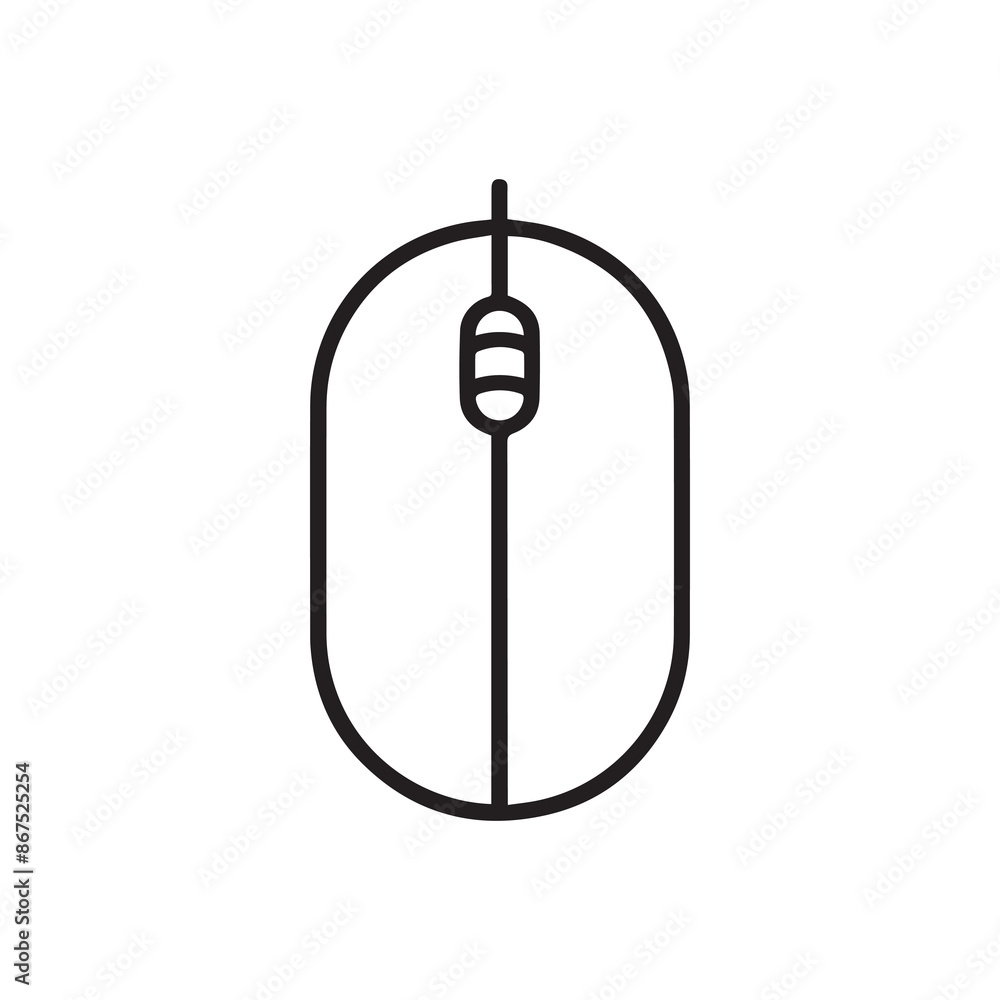 Mouse icon button computer technology arrow outline design. Mouse icon button computer technology arrow outline design.