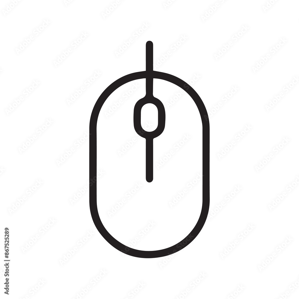 Mouse icon button computer technology arrow outline design. Mouse icon button computer technology arrow outline design.