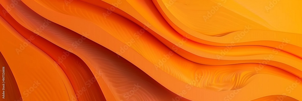 Obraz premium Abstract Orange Wave Pattern