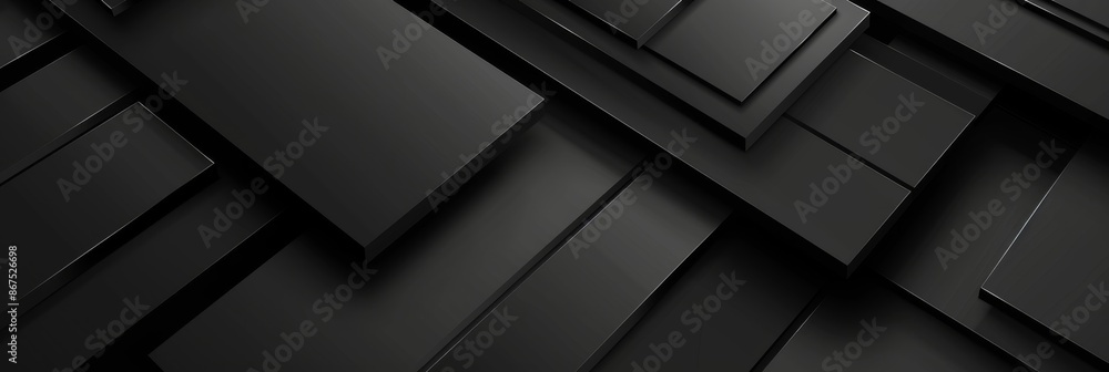 Abstract Black Geometric Shapes Abstract Black Geometric Shapes