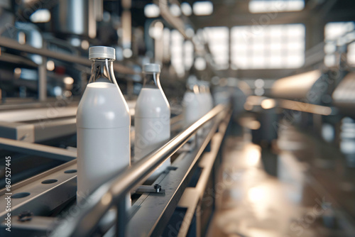 Modern milk packaging factory 