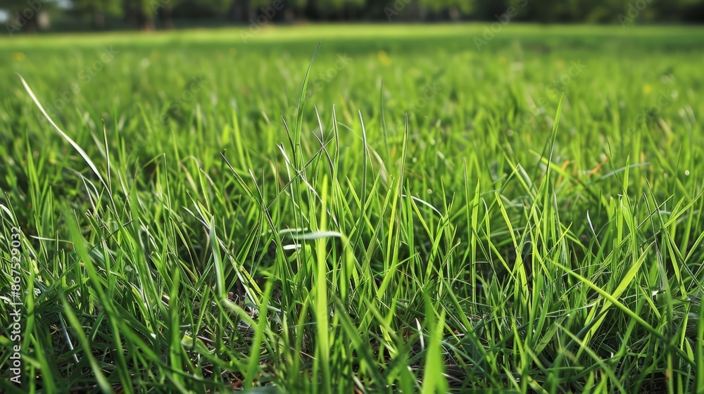 Obraz premium The resilience of grass, which can survive droughts, floods, and heavy foot traffic, demonstrates the strength and adaptability of nature.