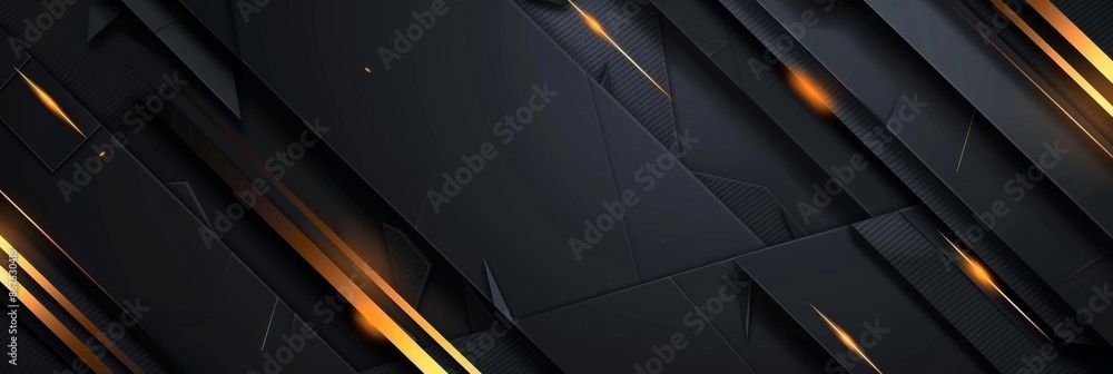 Abstract Geometric Pattern with Golden Lines Abstract Geometric Pattern with Golden Lines