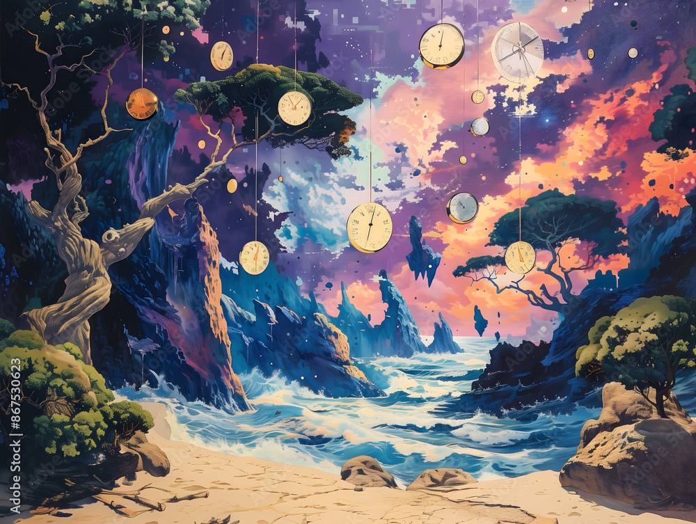 Obraz premium Tree of clock