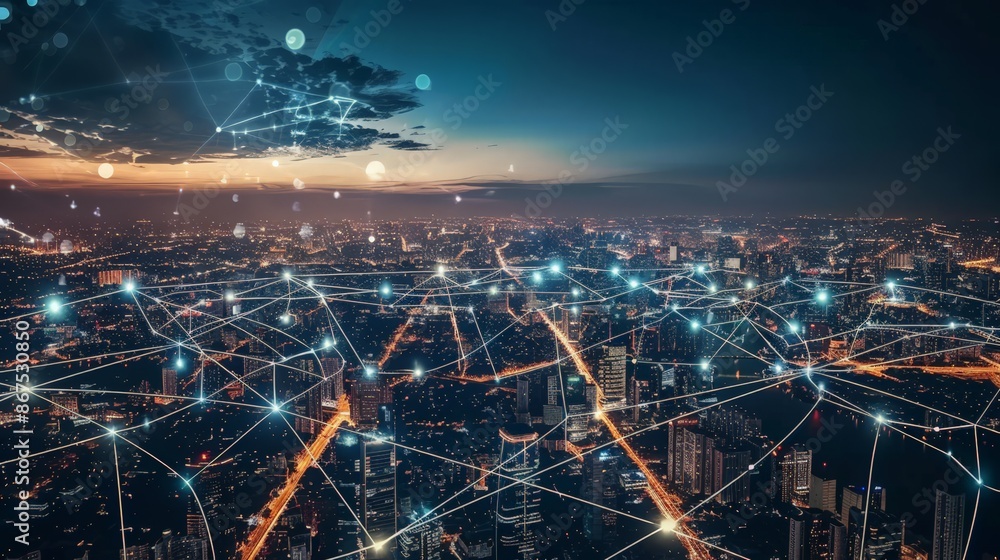 The sky above a bustling city at night, illuminated by countless lights, reveals the interplay between human innovation and the natural world. The sky above a bustling city at night, illuminated by countless lights, reveals the interplay between human innovation and the natural world.