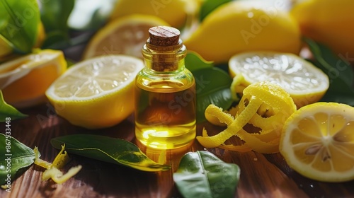 Citral Lemon scented terpenoid mix in plant essential oils used in perfumery