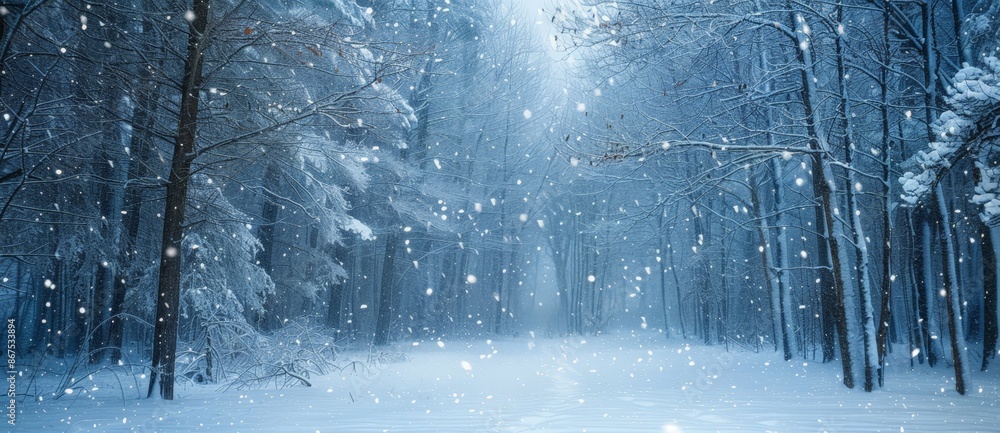 Snowy Forest Path: Winter Wonderland Snowy Forest Path: Winter Wonderland