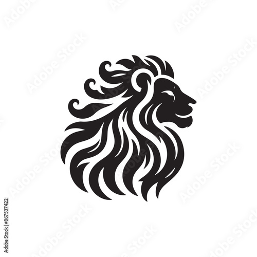 vector set of lion silhouette logo Lion collection.