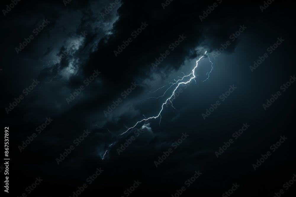 Stormy Night Sky with Lightning Stormy Night Sky with Lightning