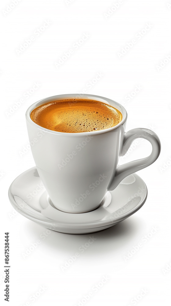 Cup of delicious coffee isolated on white background Cup of delicious coffee isolated on white background