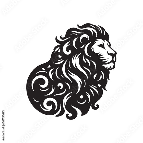 vector set of lion silhouette logo Lion collection.