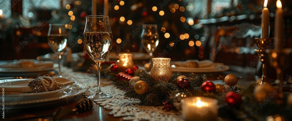 New Year'S Eve Dinner Table Setting New Year'S Eve Dinner Table Setting