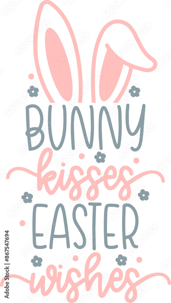 bunny kisses easter wishes Pastel Easter Quote Design bunny kisses easter wishes Pastel Easter Quote Design