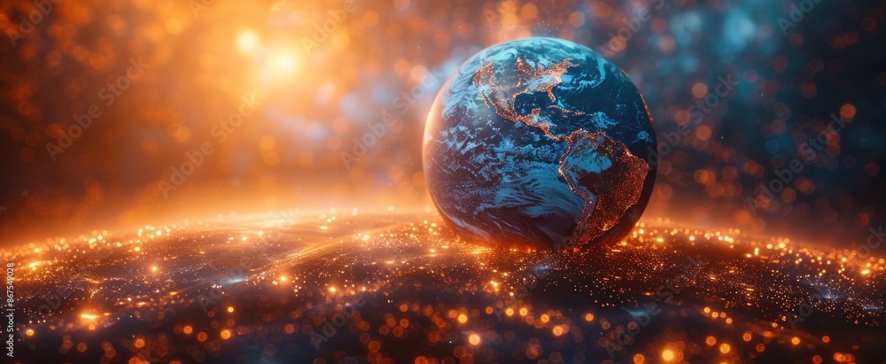 Earth in a Sea of Lights Earth in a Sea of Lights