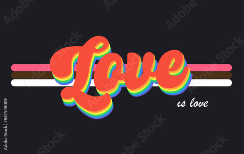 Love slogan for tee design. 