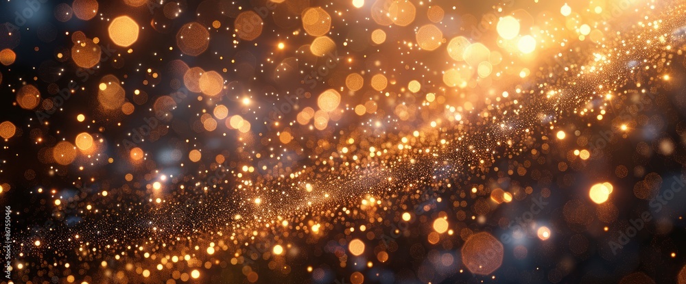 New Year Abstract Background, Holiday Gold And Silver Fireworks, And Bokeh New Year Abstract Background, Holiday Gold And Silver Fireworks, And Bokeh