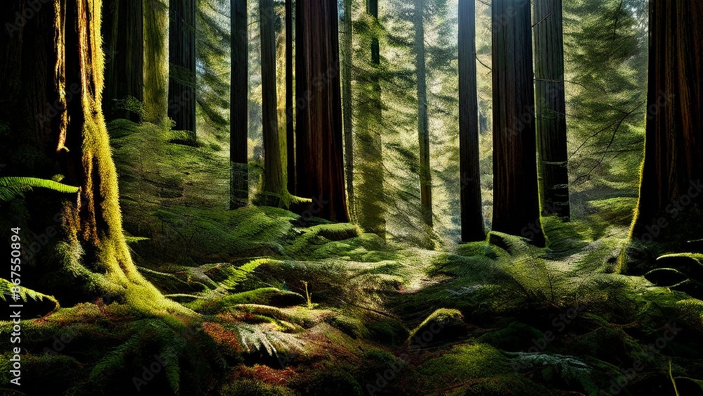 trees in the forest trees in the forest