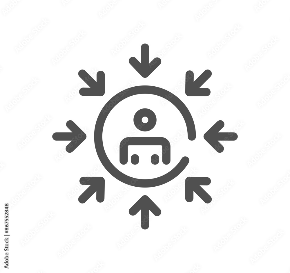 Head hunting related icon outline and linear vector.
Head hunting related icon outline and linear vector.