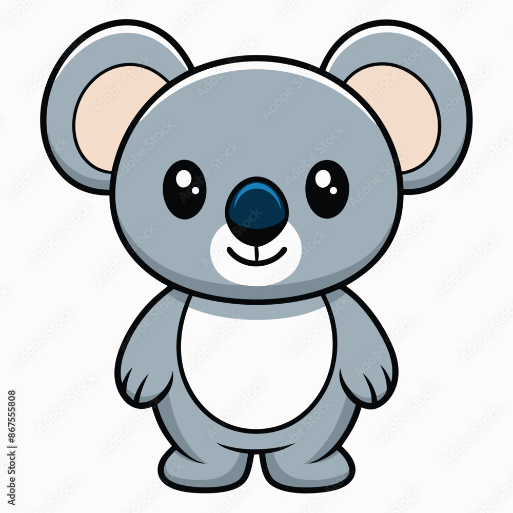 Cute Koala Cartoon Vector Icon Illustration. Cute Koala Cartoon Vector Icon Illustration.