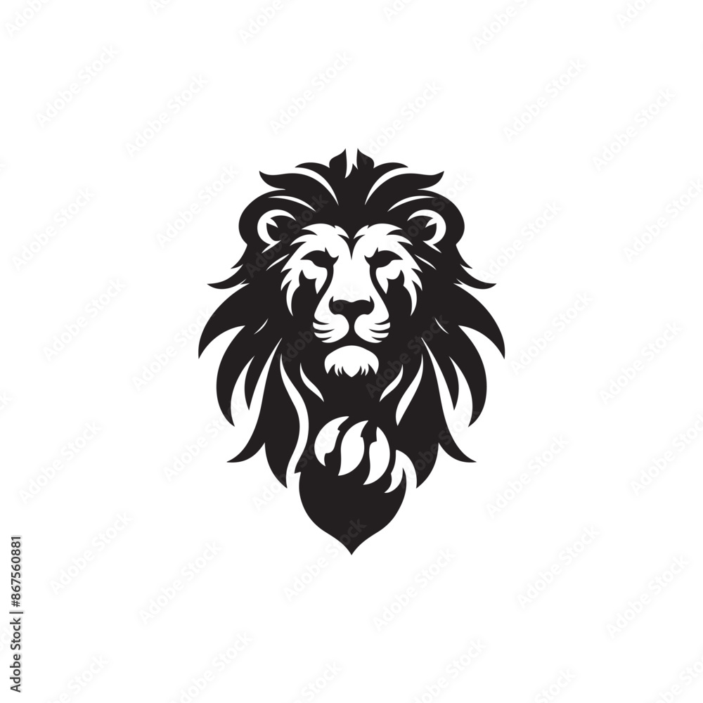 Obraz premium vector set of lion silhouette logo Lion collection.