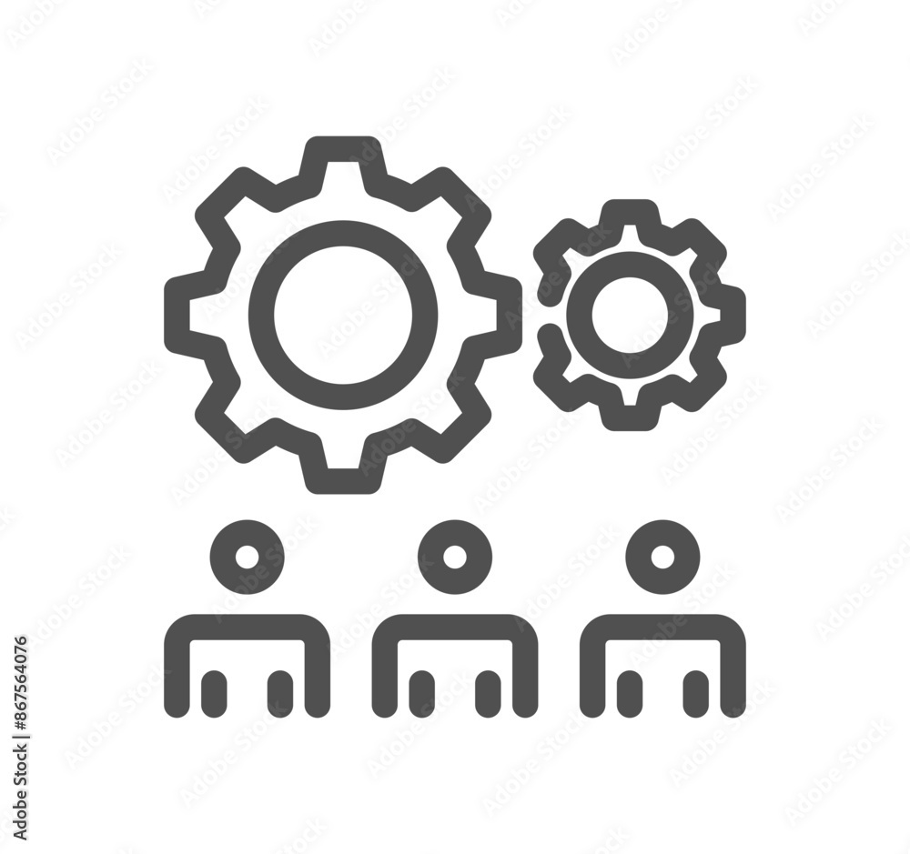 Business people related icon and linear vector.
Business people related icon and linear vector.