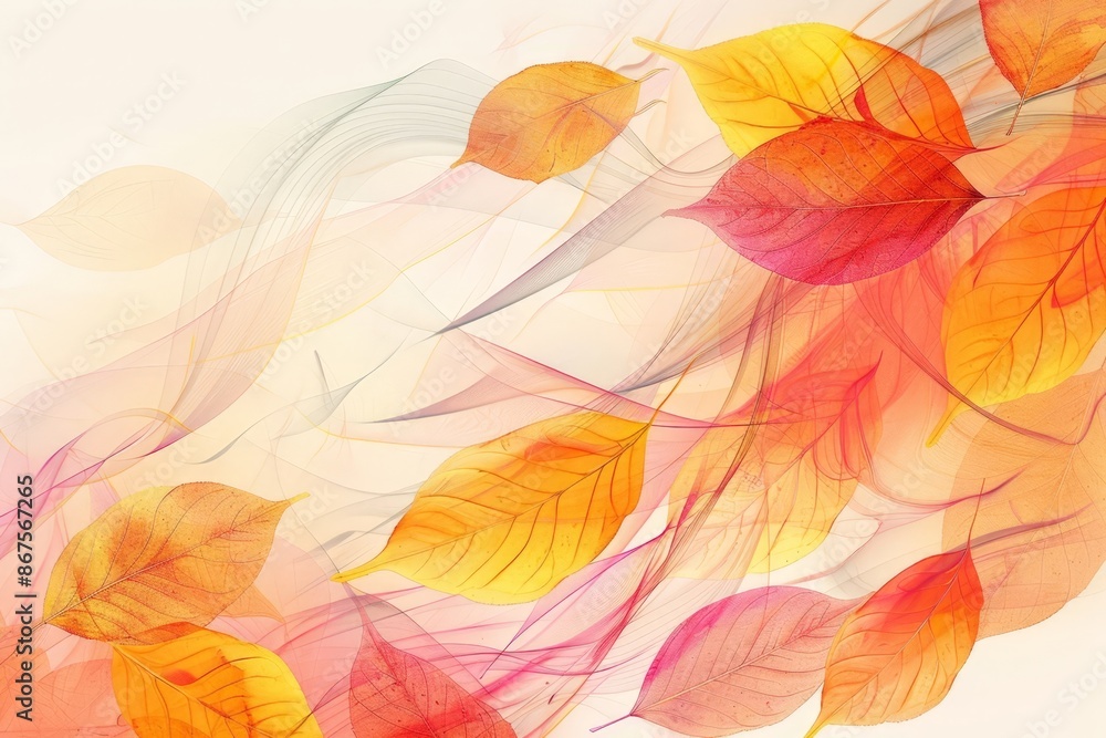 Autumn Leaves Abstract Art Autumn Leaves Abstract Art
