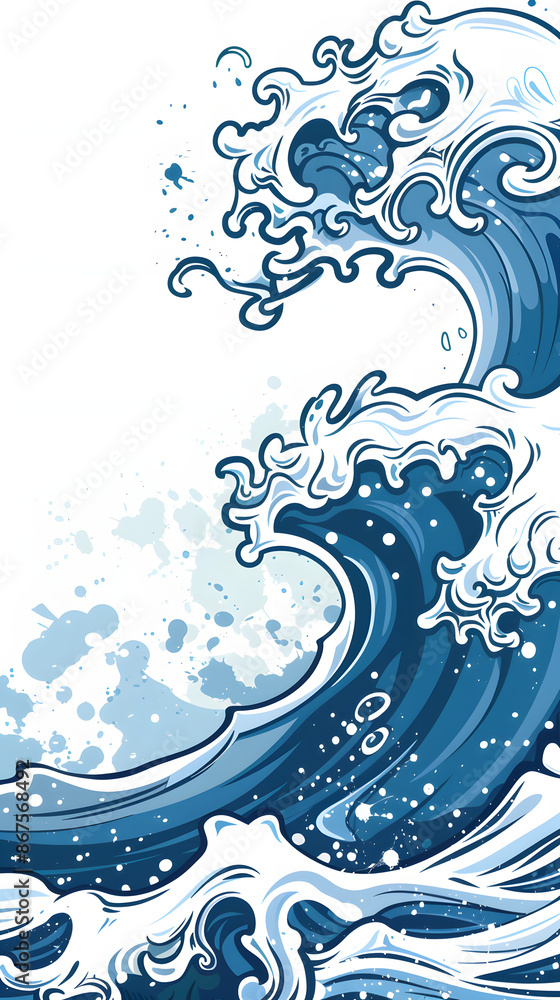 Naklejka premium Flowing dots particles wave pattern halftone gradient curve shape isolated on white background.