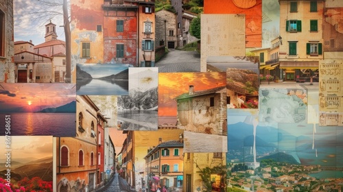 Rustic European Towns: A Collection of Charming Scenes, Including Cobblestone Streets, Historic Buildings, and Stunning Landscapes