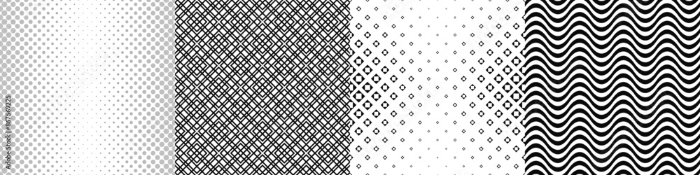 Black and white pattern collection Black and white pattern collection