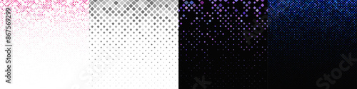 Abstract diagonal square pattern collection