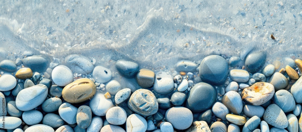 Background with pebbles at the beach and space for text. Background with pebbles at the beach and space for text.
