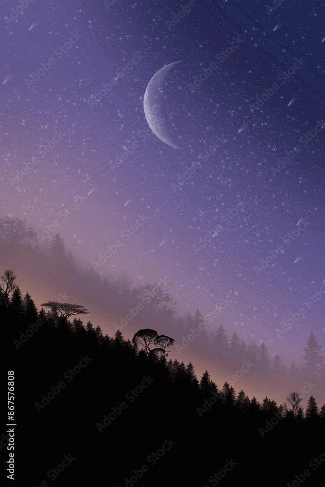 moon and stars moon and stars