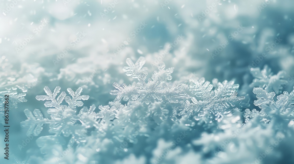 Soft Focus Snowflakes Blurred Background Soft Focus Snowflakes Blurred Background