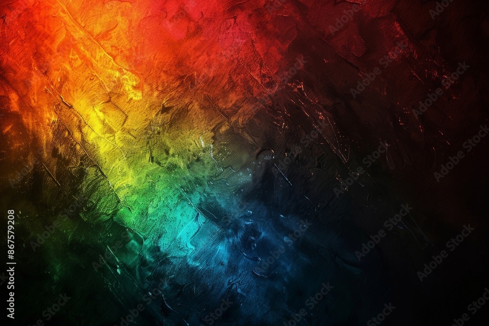 Fototapeta premium Vibrant Abstract Art with Rainbow Colors