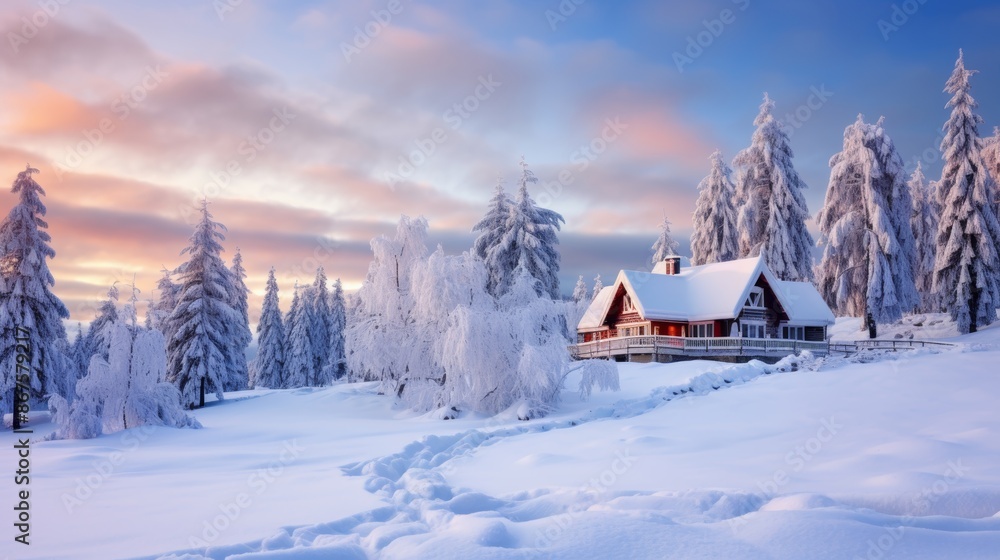 Fototapeta premium Winter Wonderland Landscapes.