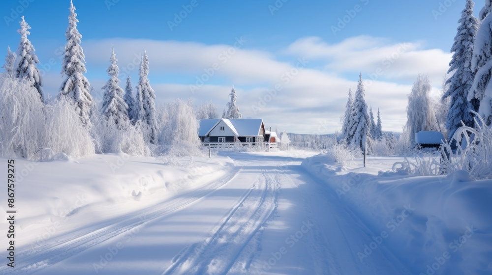 Fototapeta premium Winter Wonderland Landscapes.