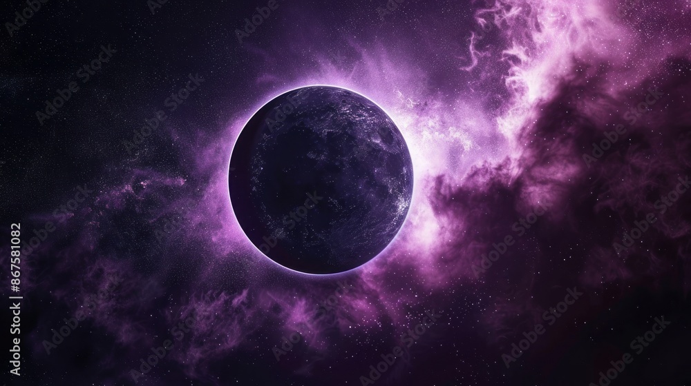 Obraz premium purple and black concept for ads