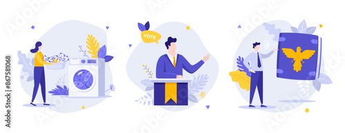 Vector Business Character Set