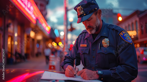 NYPD Police Officers on duty