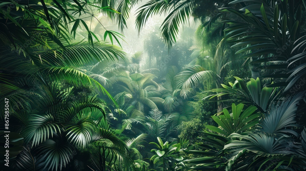 Tropical background green plant leaf South America forest jungle palm tree Tropical background green plant leaf South America forest jungle palm tree