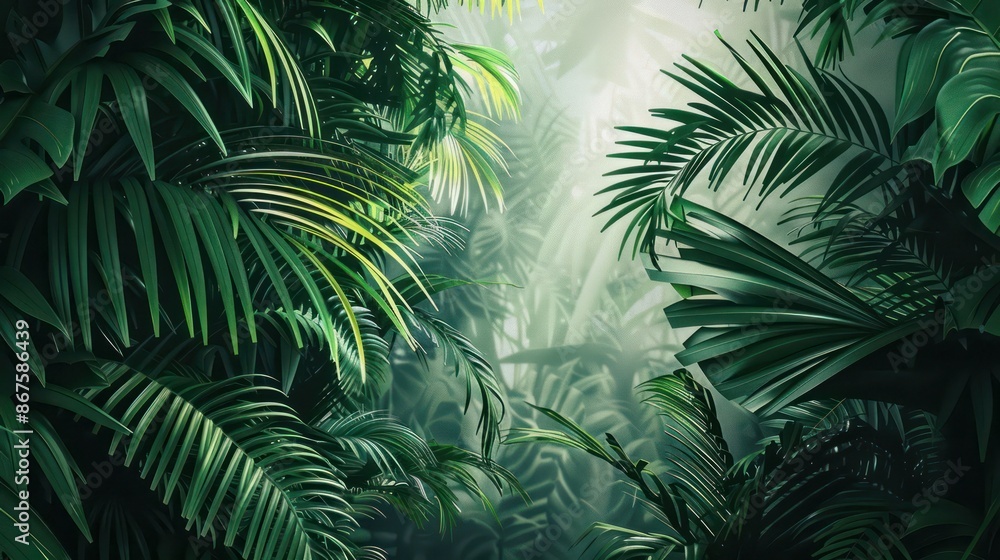 Tropical background green plant leaf South America forest jungle palm tree Tropical background green plant leaf South America forest jungle palm tree
