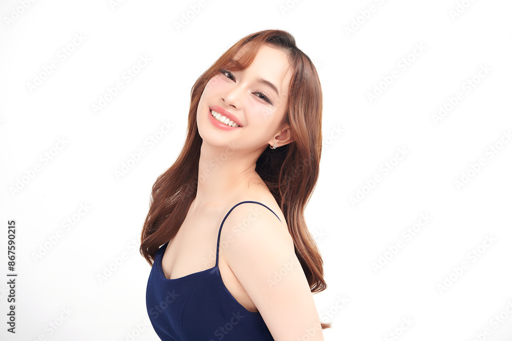 Beautiful young asian woman with clean fresh skin on white background, Face care, Facial treatment, Cosmetology, beauty and spa, Asian women portrait. Beautiful young asian woman with clean fresh skin on white background, Face care, Facial treatment, Cosmetology, beauty and spa, Asian women portrait.