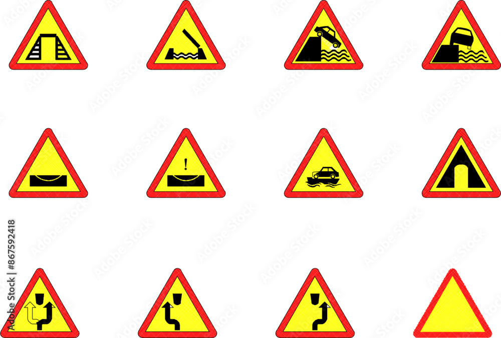 Sketch illustration silhouette vector drawing detail design icon logo symbol traffic sign on highway Sketch illustration silhouette vector drawing detail design icon logo symbol traffic sign on highway