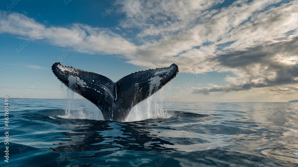 Fototapeta premium クジラ/フィン