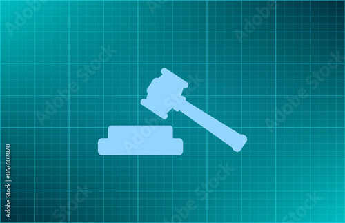 Vector illustration on blue background.